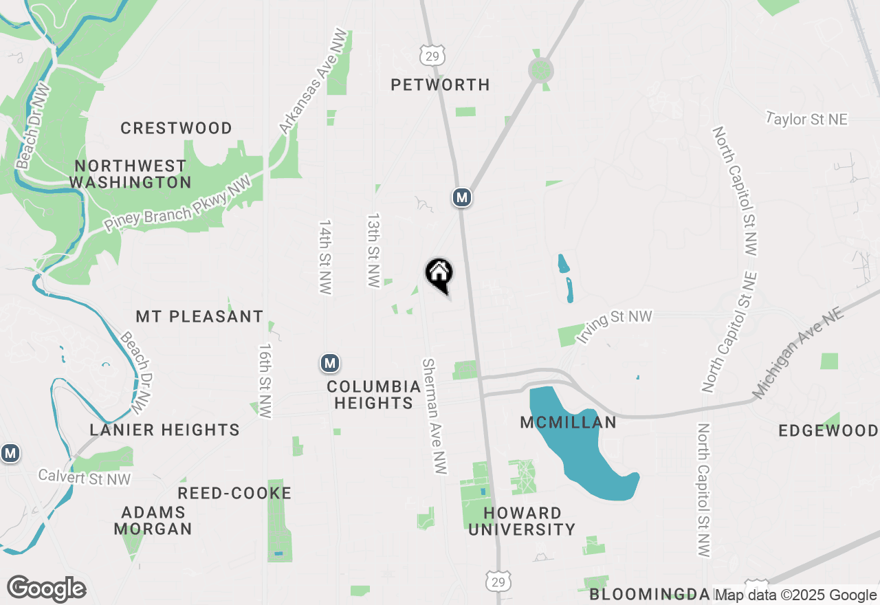 Map of 764 Morton Street Nw, Washington, DC 20010
