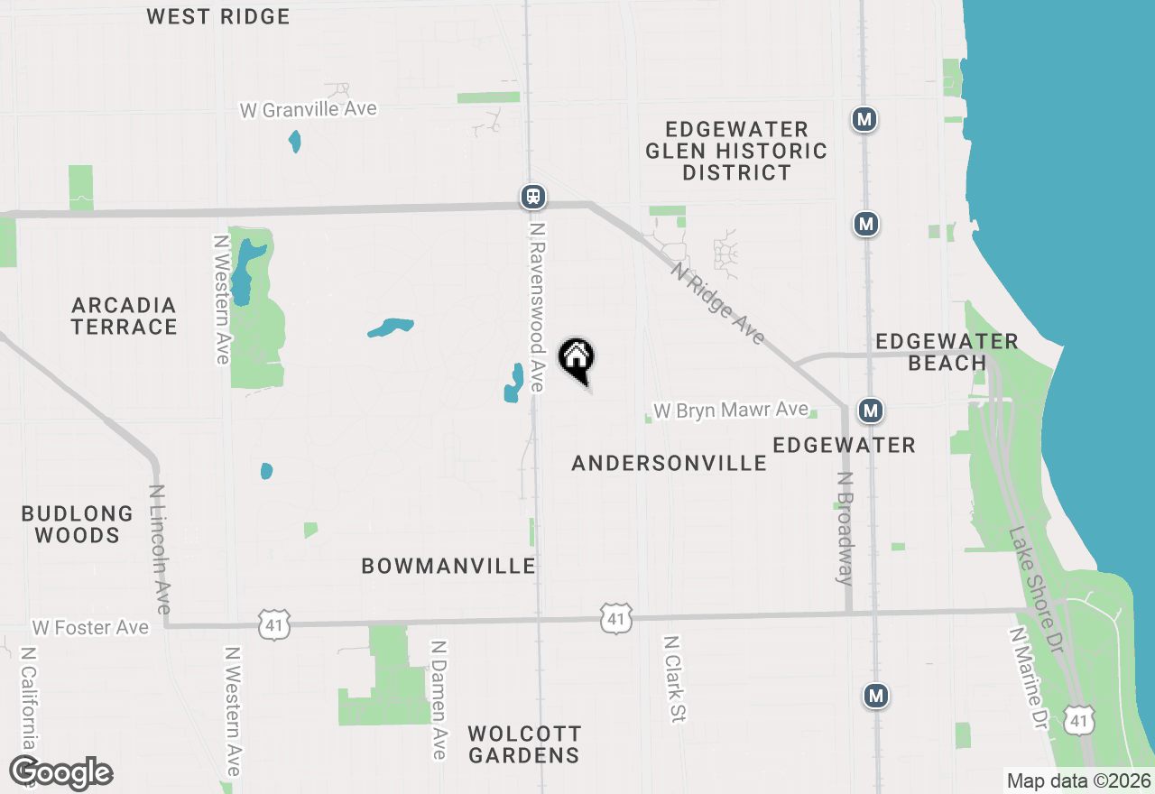 Map of 5615 N Hermitage Avenue #1, Chicago, IL 60660