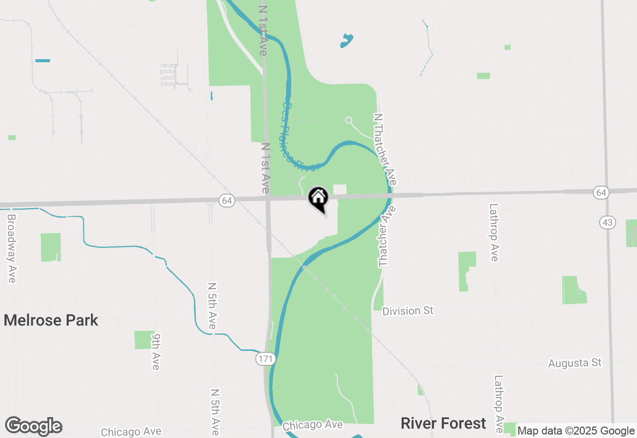 Map of 1650 Riverwoods Drive #206, Melrose Park, IL 60160