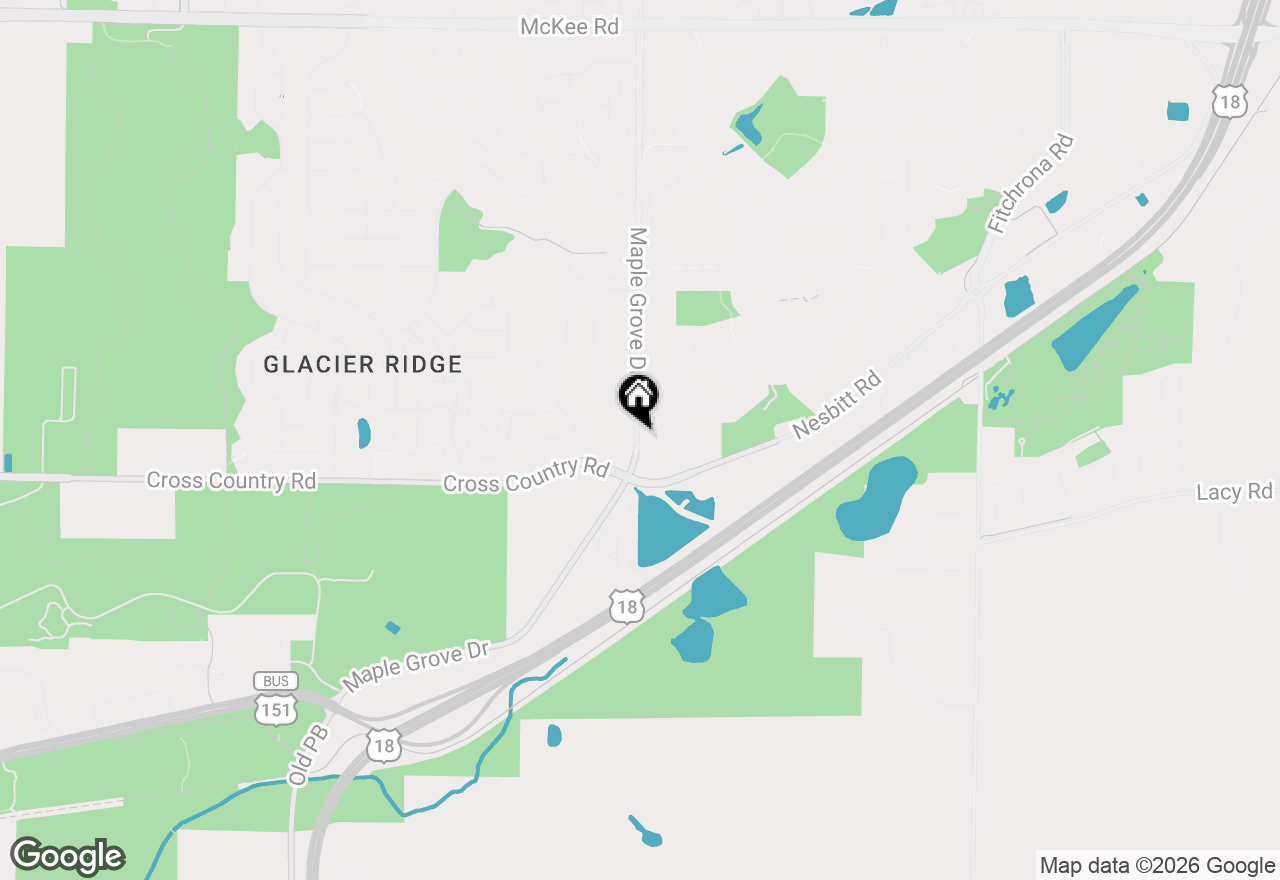 Map of 4025 Maple Grove Drive, Madison, WI 53719