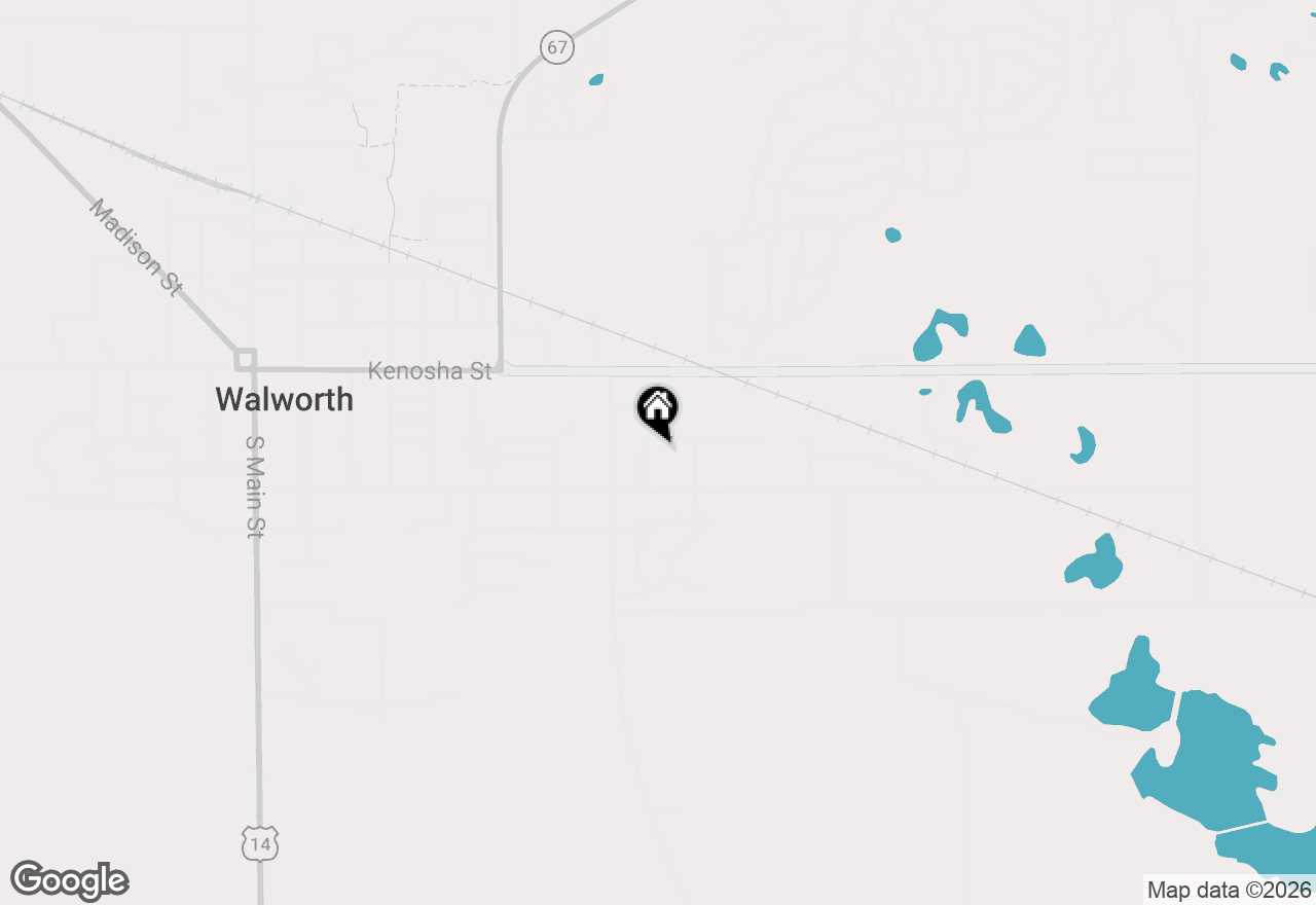 Map of N1048 Bonner Dr, Walworth, WI 53184