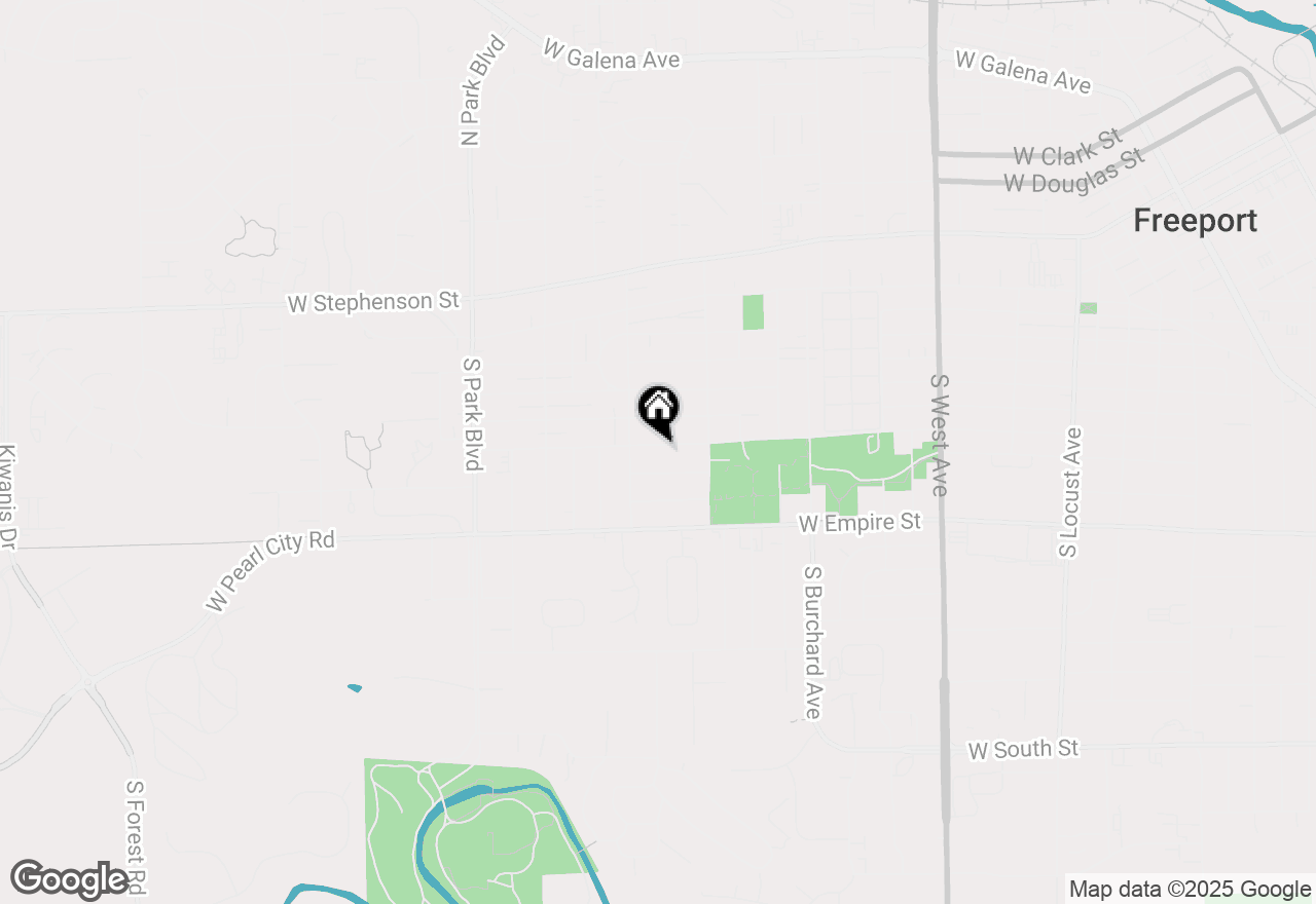 Map of 1251 W American Street, Freeport, IL 61032