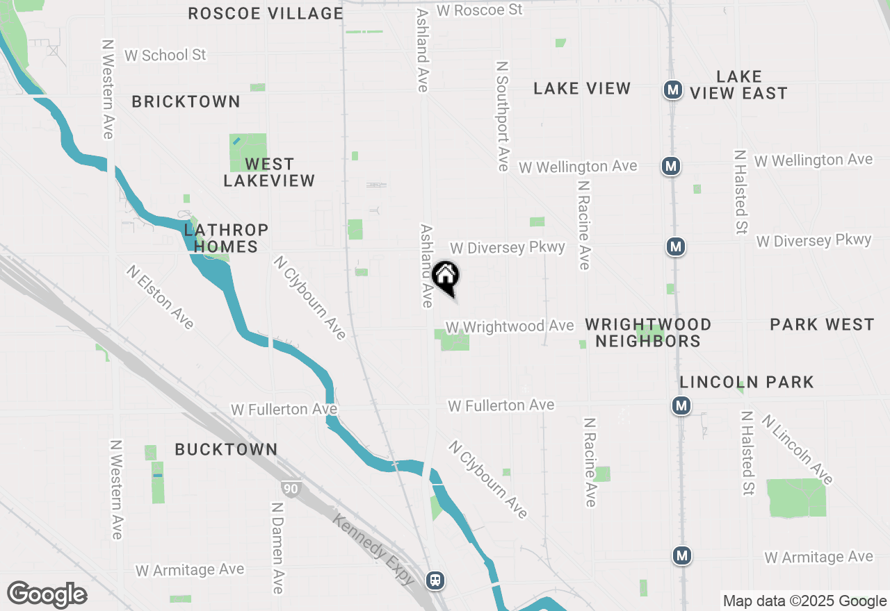 Map of 2632 N Bosworth Avenue, Chicago, IL 60614