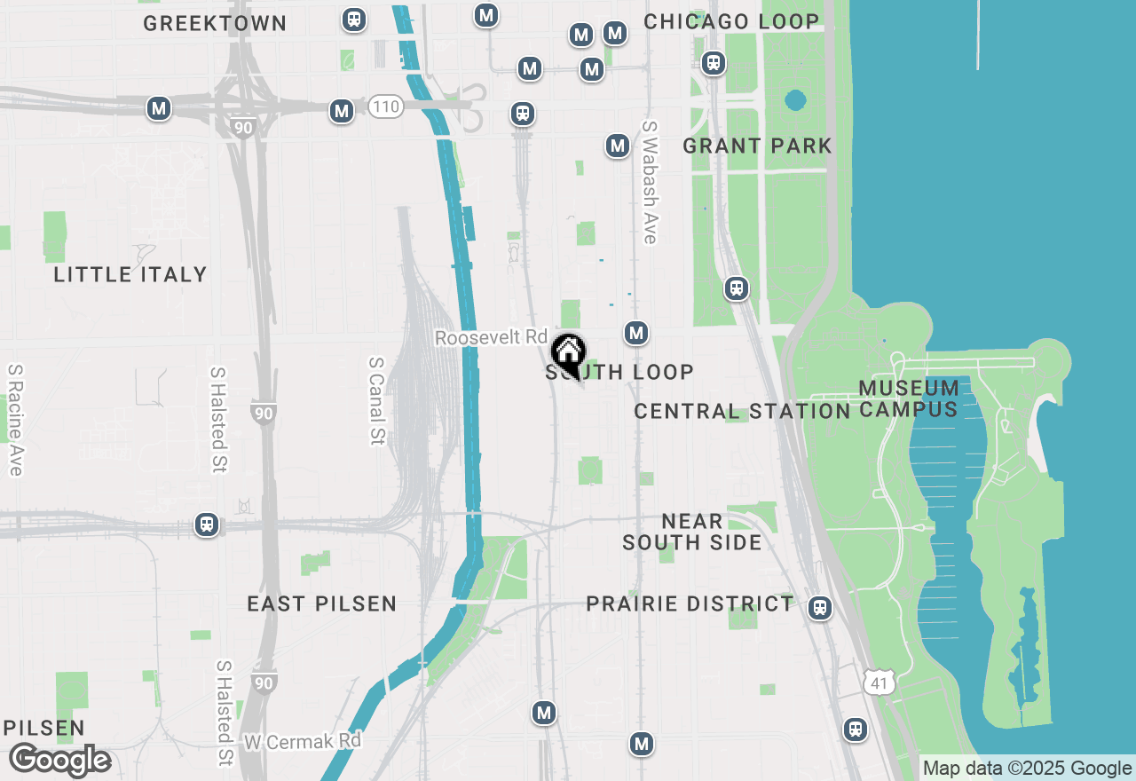 Map of 1312 S Federal Street #C, Chicago, IL 60605