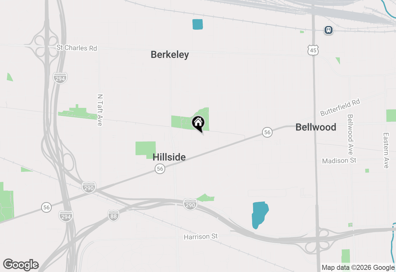 Map of 532 Clayton Road, Hillside, IL 60162