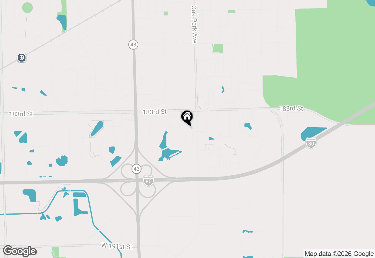 Map of 6874 Como Court, Tinley Park, IL 60477