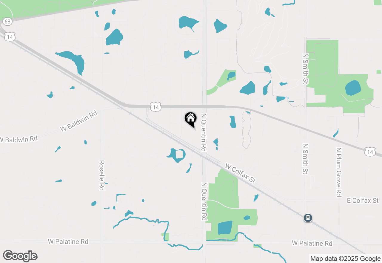 Map of 644 N Franklin Avenue, Palatine, IL 60067