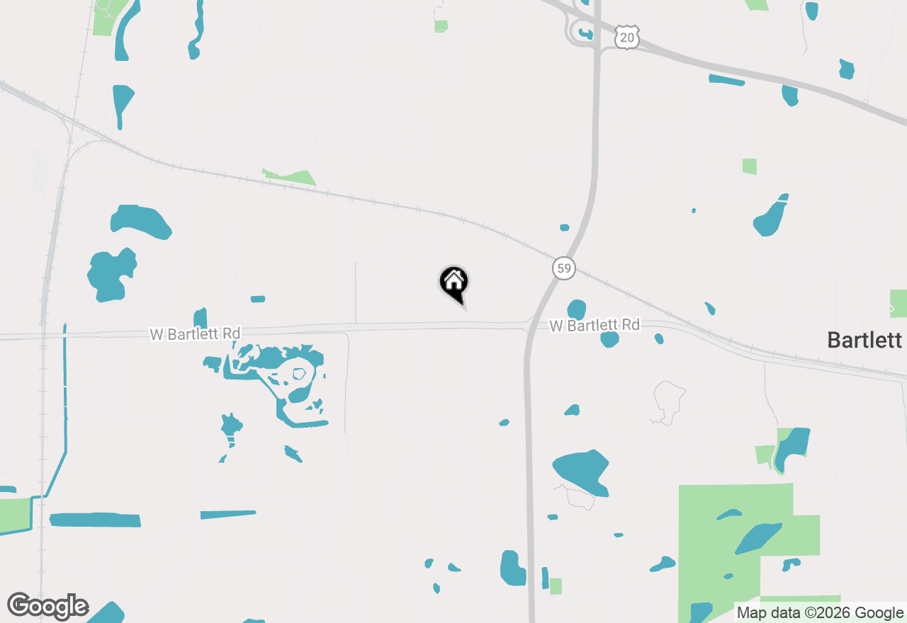 Map of 1203 Tiger Lily Drive, Bartlett, IL 60103