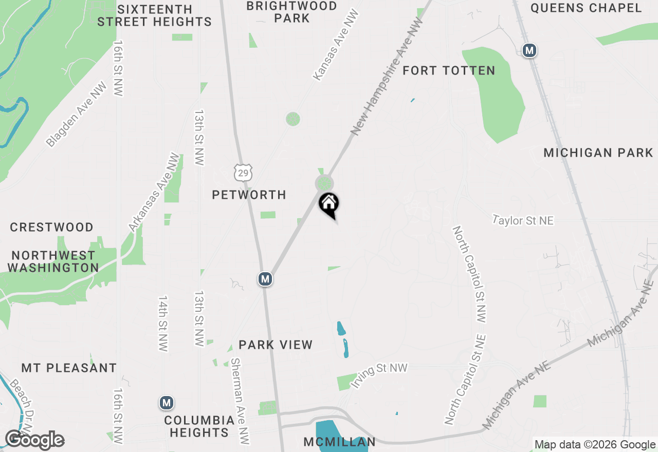 Map of 4013 5th Street Nw, Washington, DC 20011