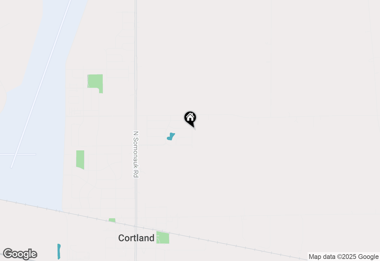 Map of 214 E Lark Avenue, Cortland, IL 60112