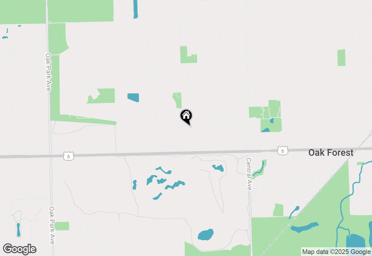 Map of 15728 Terrace Drive #RO1, Oak Forest, IL 60452