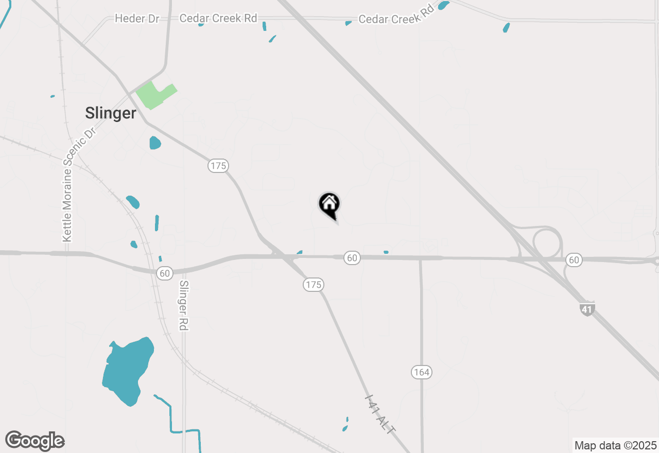 Map of 1018 E Woodview Ct #3, Slinger, WI 53086