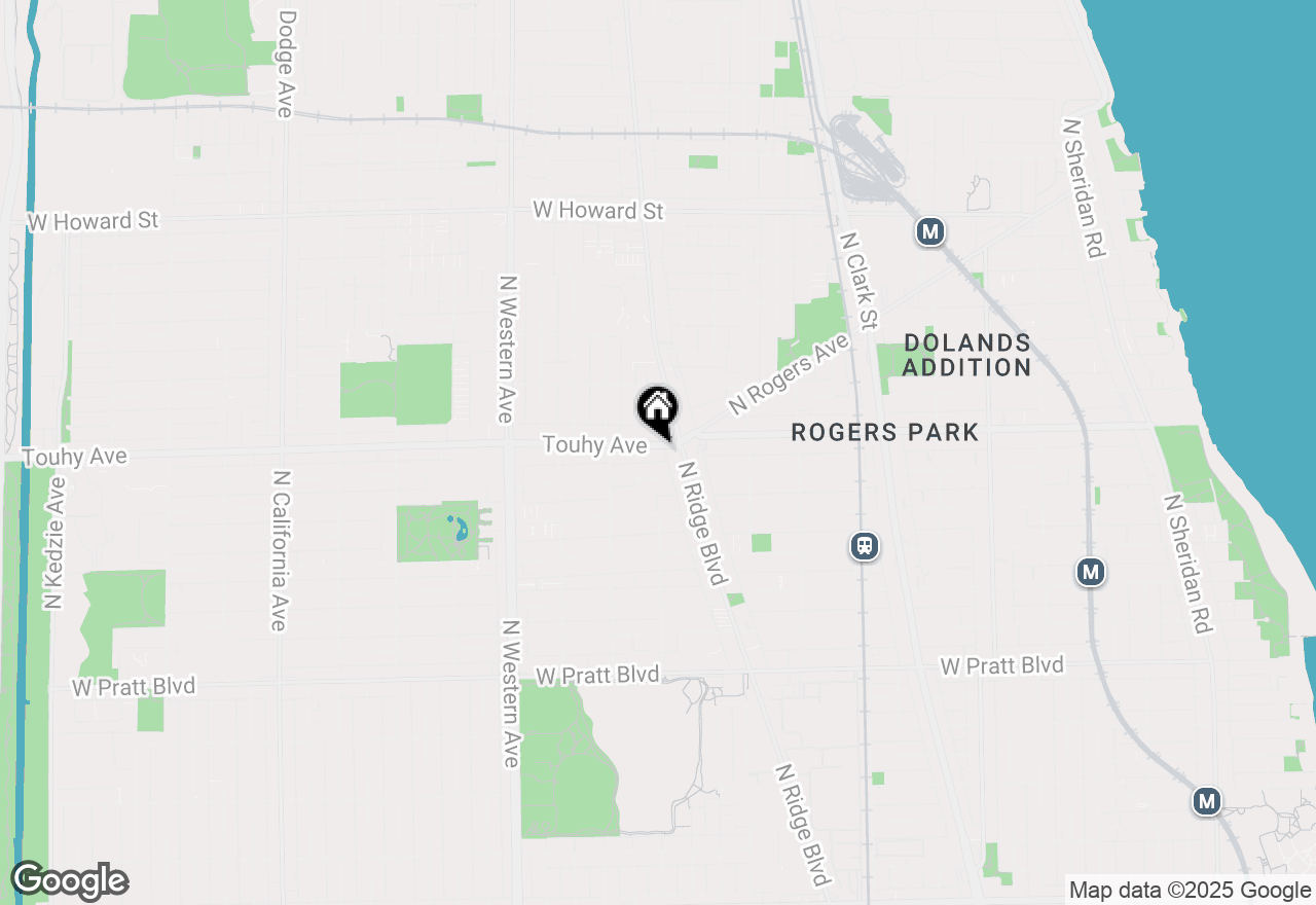 Map of 2123 W Touhy Avenue, Chicago, IL 60645