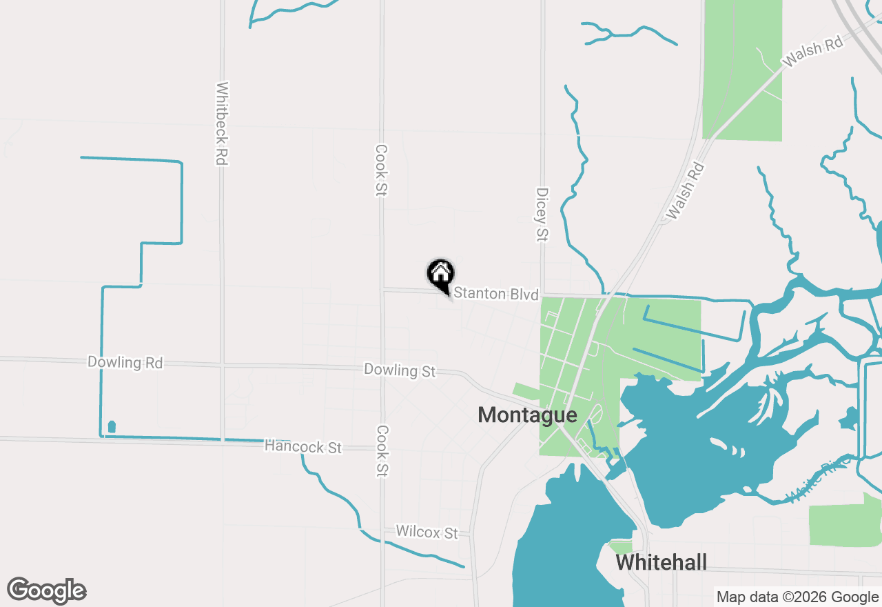 Map of 4848 Whitney Street, Montague, MI 49437