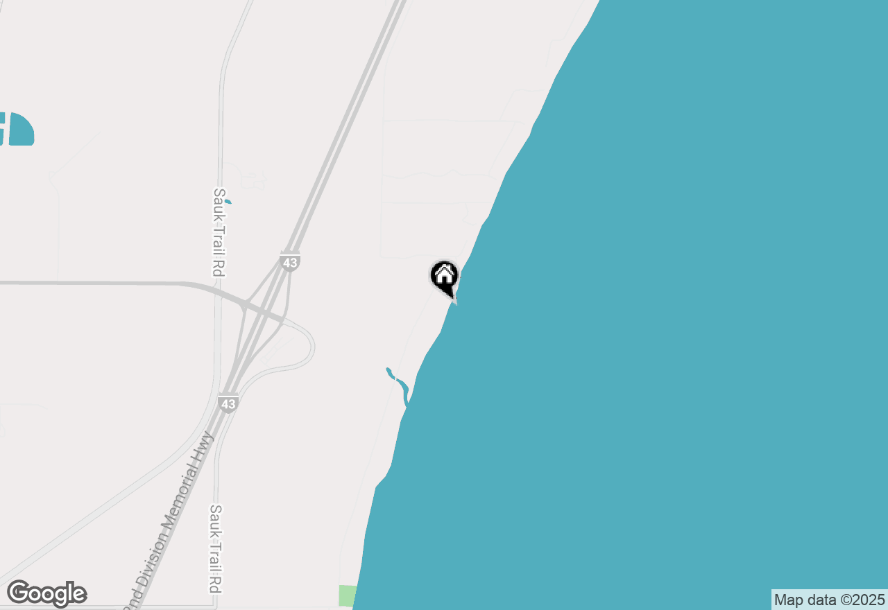 Map of N887 Marine Dr, Cedar Grove, WI 53013