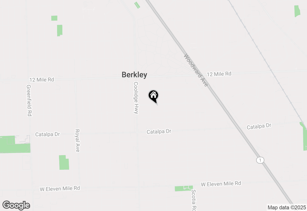 Map of 2273 Edgewood Boulevard, Berkley, MI 48072