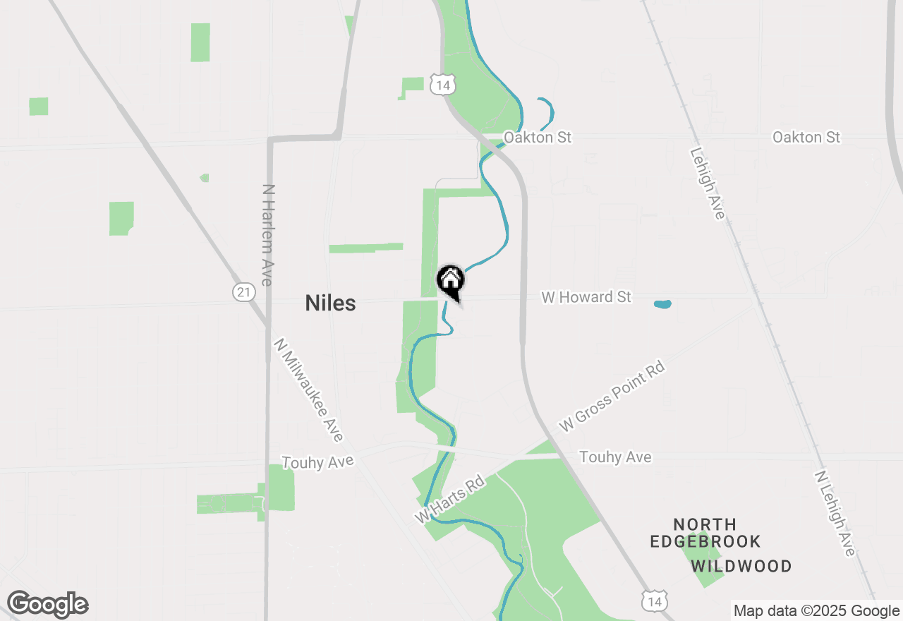 Map of 6801 W Howard Street #2, Niles, IL 60714