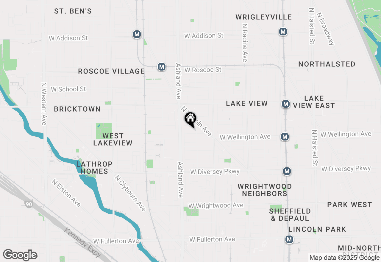 Map of 1521 W Nelson Street, Chicago, IL 60657