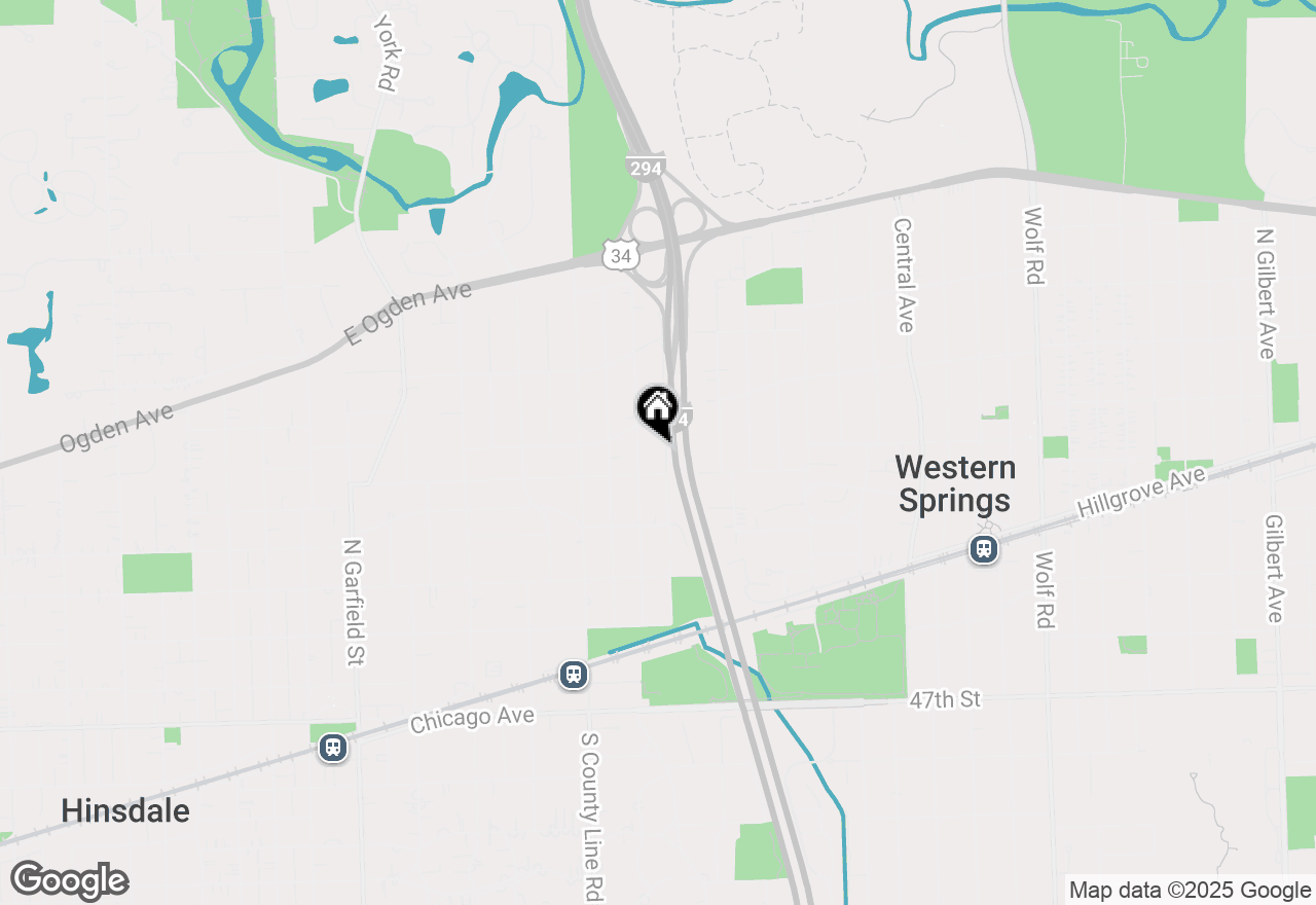 Map of 510 Mills Street, Hinsdale, IL 60521