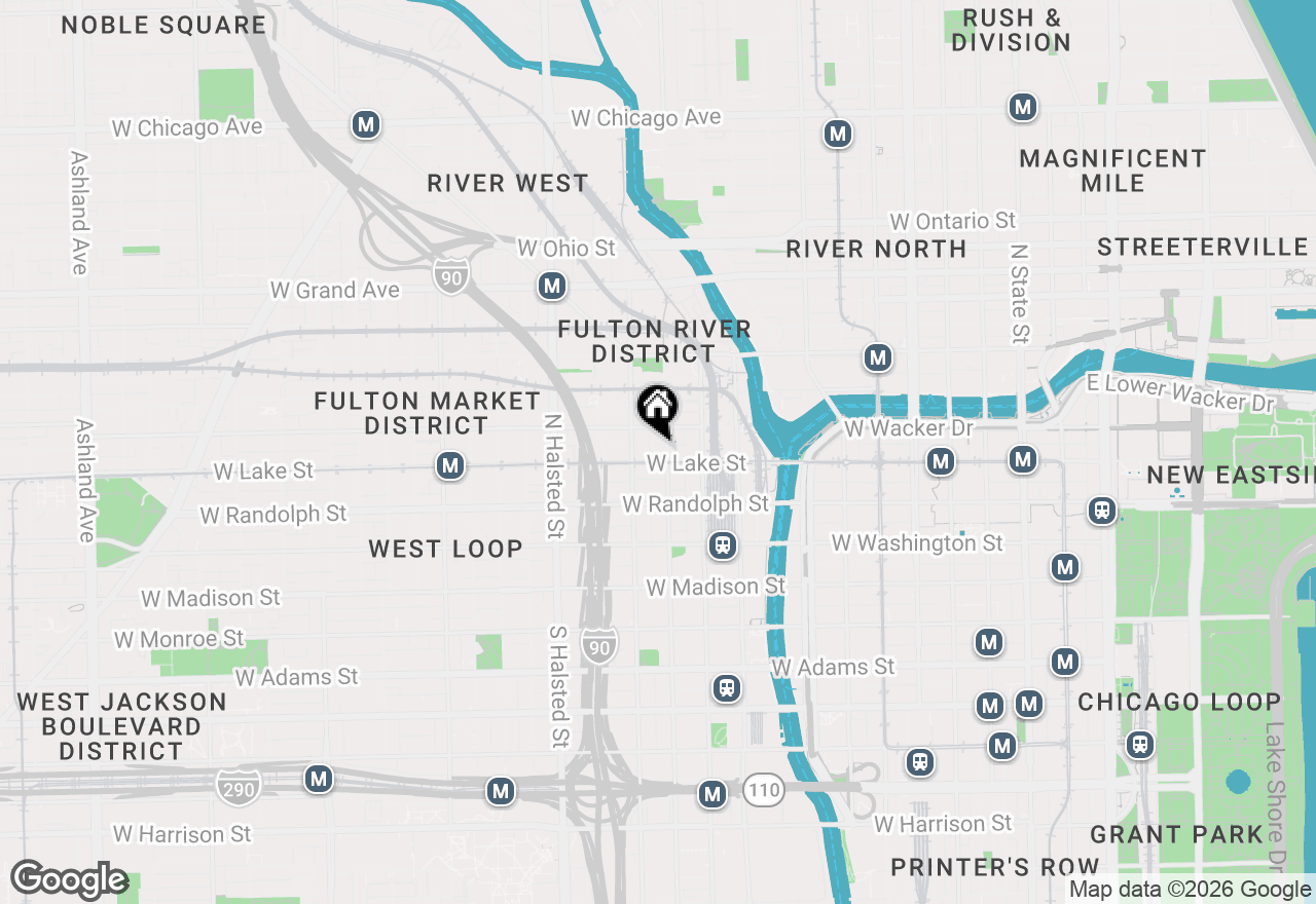 Map of 200 N Jefferson Street #2307, Chicago, IL 60661