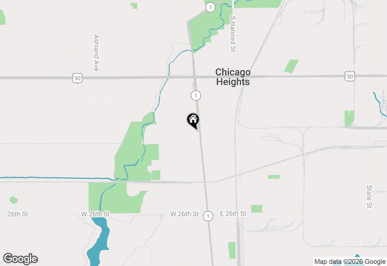 Map of 1663 School Street, Chicago Heights, IL 60411