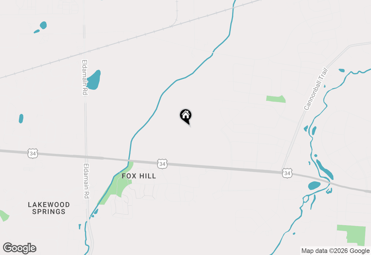 Map of 1215 Gillespie Lane, Yorkville, IL 60560