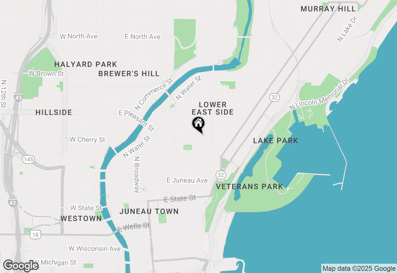 Map of 1527 N Astor St, Milwaukee, WI 53202