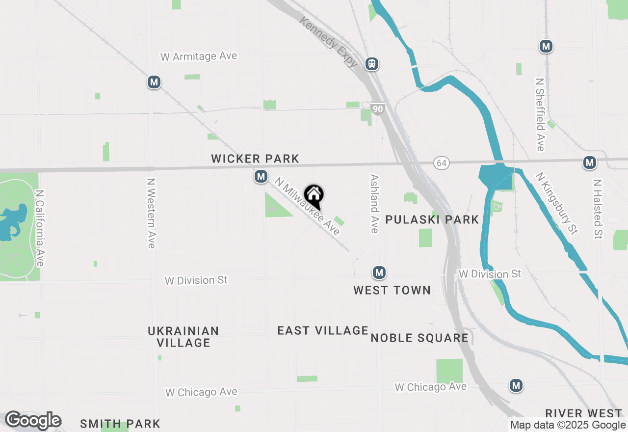Map of 1400 N Milwaukee Avenue #201, Chicago, IL 60622