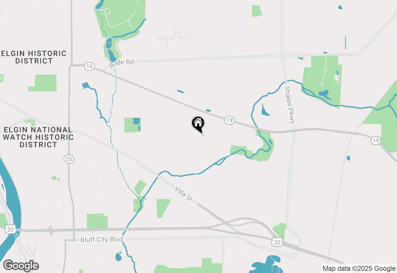 Map of 1022 Chaucer Court #B, Elgin, IL 60120