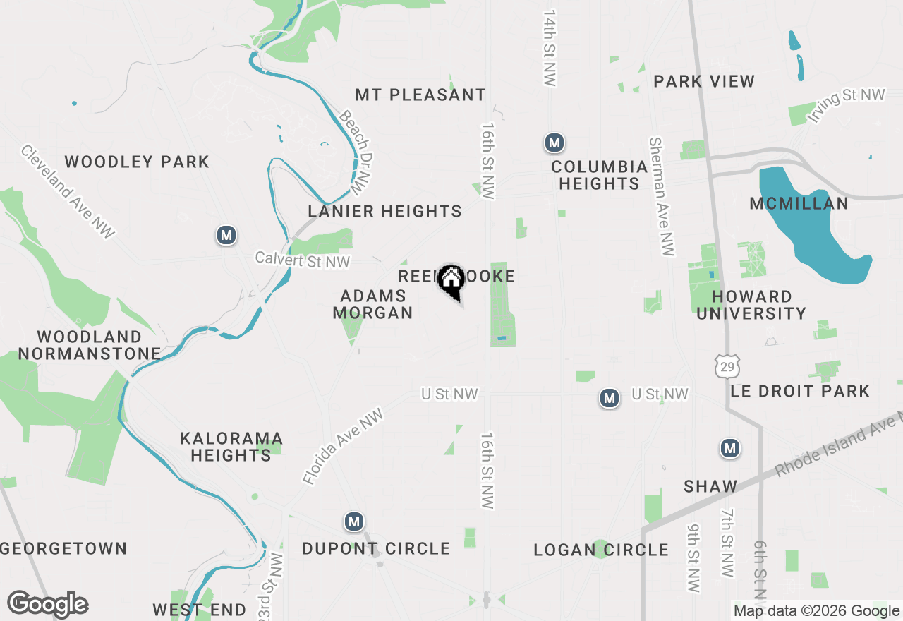 Map of 2321 17th Street Nw, Washington, DC 20009