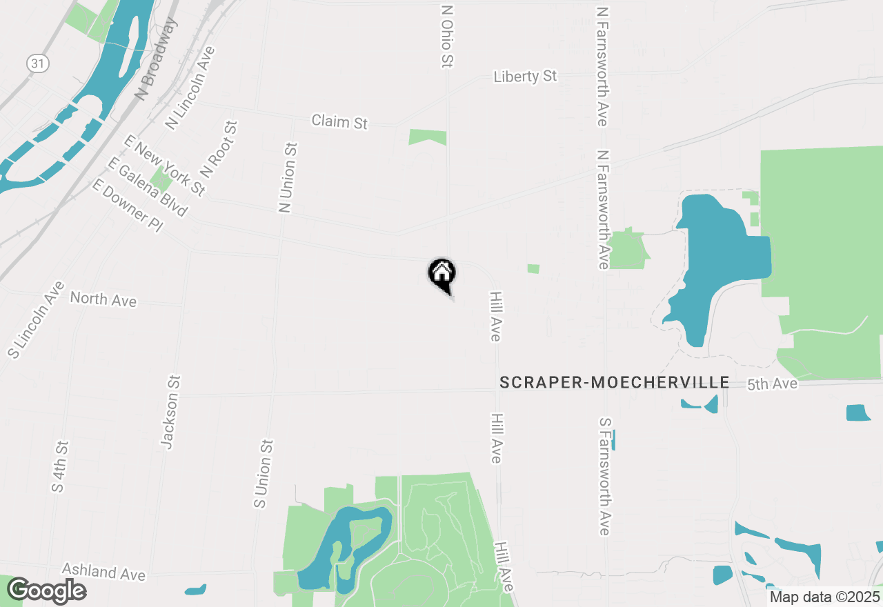 Map of 956 2nd Avenue, Aurora, IL 60505