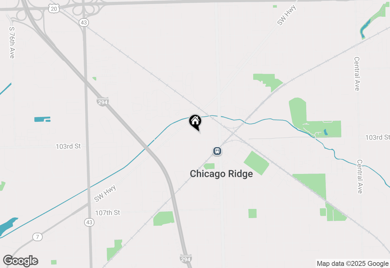 Map of 6517 102nd Place, Chicago Ridge, IL 60415