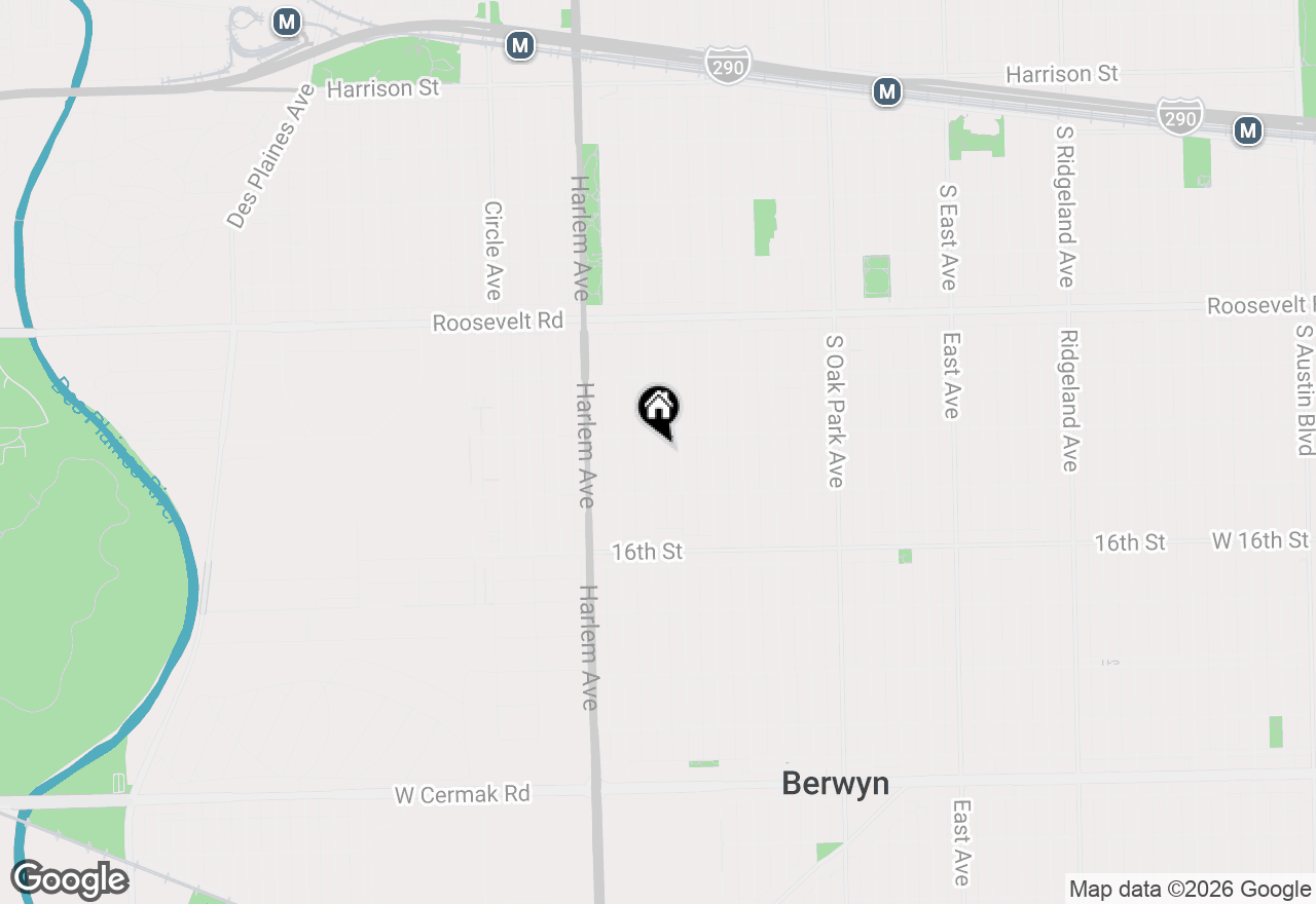Map of 1413 Wisconsin Avenue, Berwyn, IL 60402