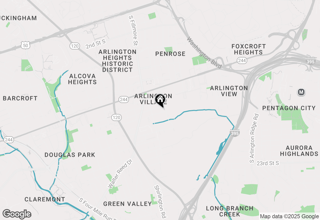 Map of 1300 S Cleveland Street #363, Arlington, VA 22204