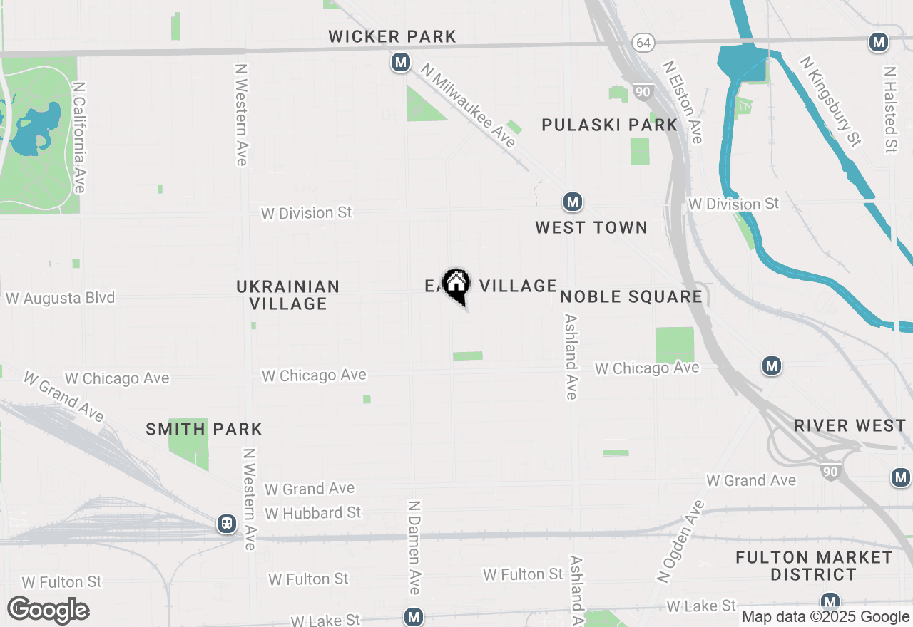 Map of 925 N Wolcott Avenue #101, Chicago, IL 60622