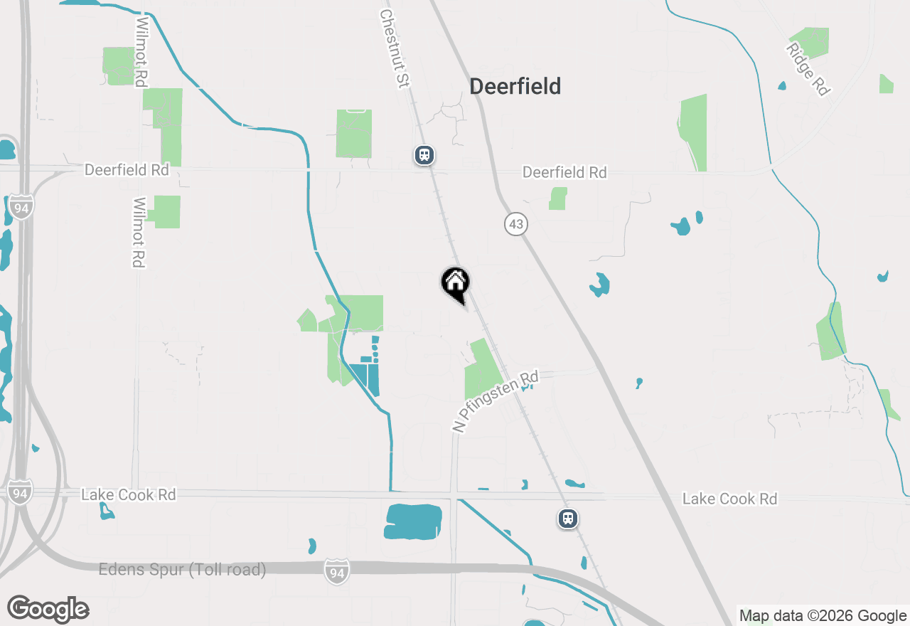 Map of 421 Elm Street #6K, Deerfield, IL 60015