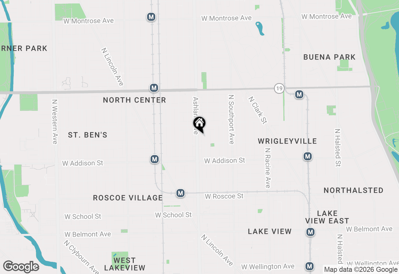 Map of 3721 N Ashland Avenue #G, Chicago, IL 60613