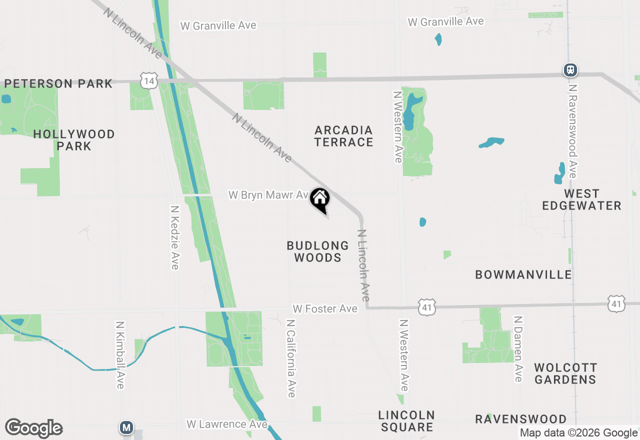 Map of 2654 W Catalpa Avenue, Chicago, IL 60625