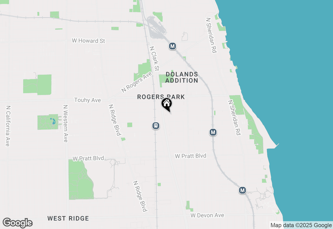 Map of 1730 W Greenleaf Avenue #204, Chicago, IL 60626