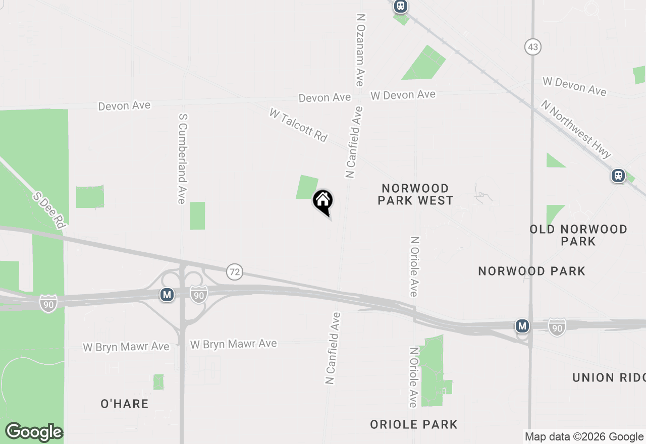 Map of 1720 Newton Avenue, Park Ridge, IL 60068