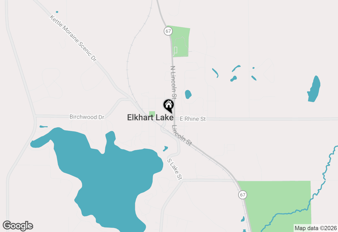 Map of 241 E Rhine St, Elkhart Lake, WI 53020
