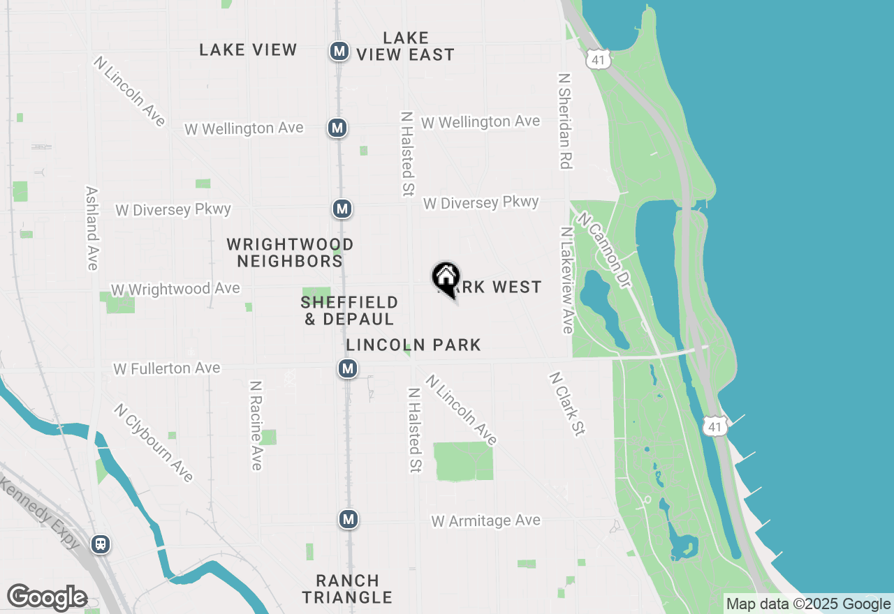 Map of (Address confidential), Chicago, Illinois 60614