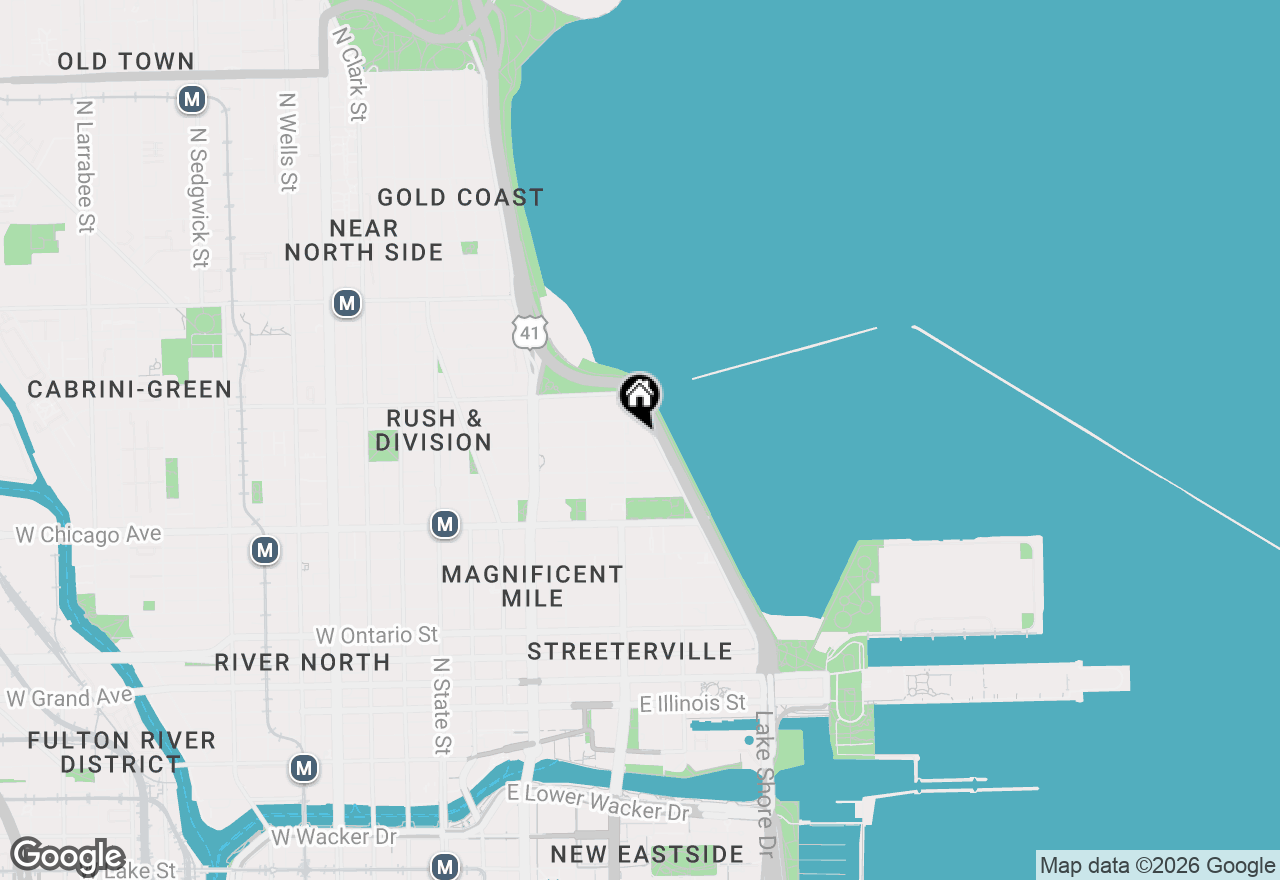Map of 900 N Lake Shore Drive #1211, Chicago, IL 60611