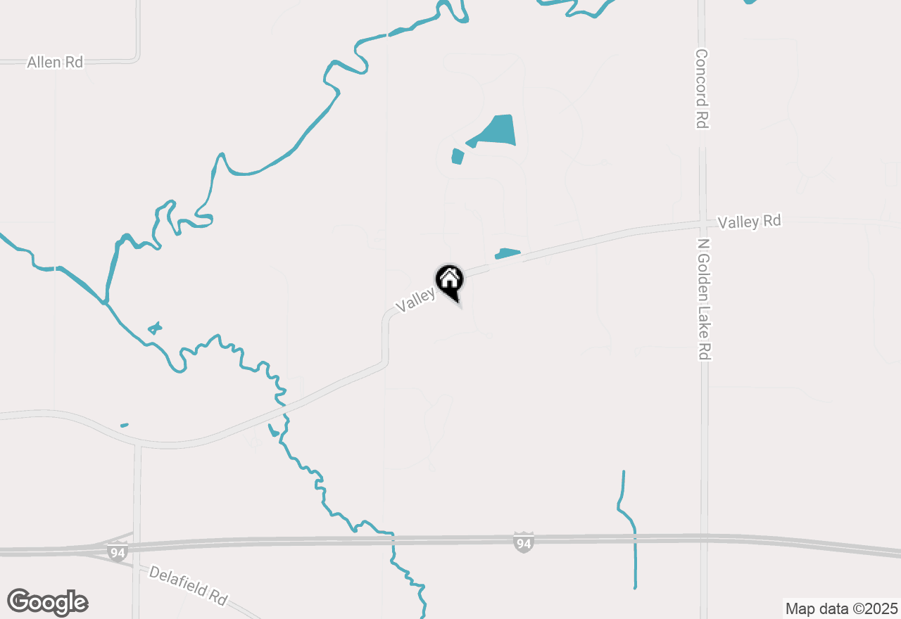 Map of 3277 N Canterbury Ln, Summit, WI 53066