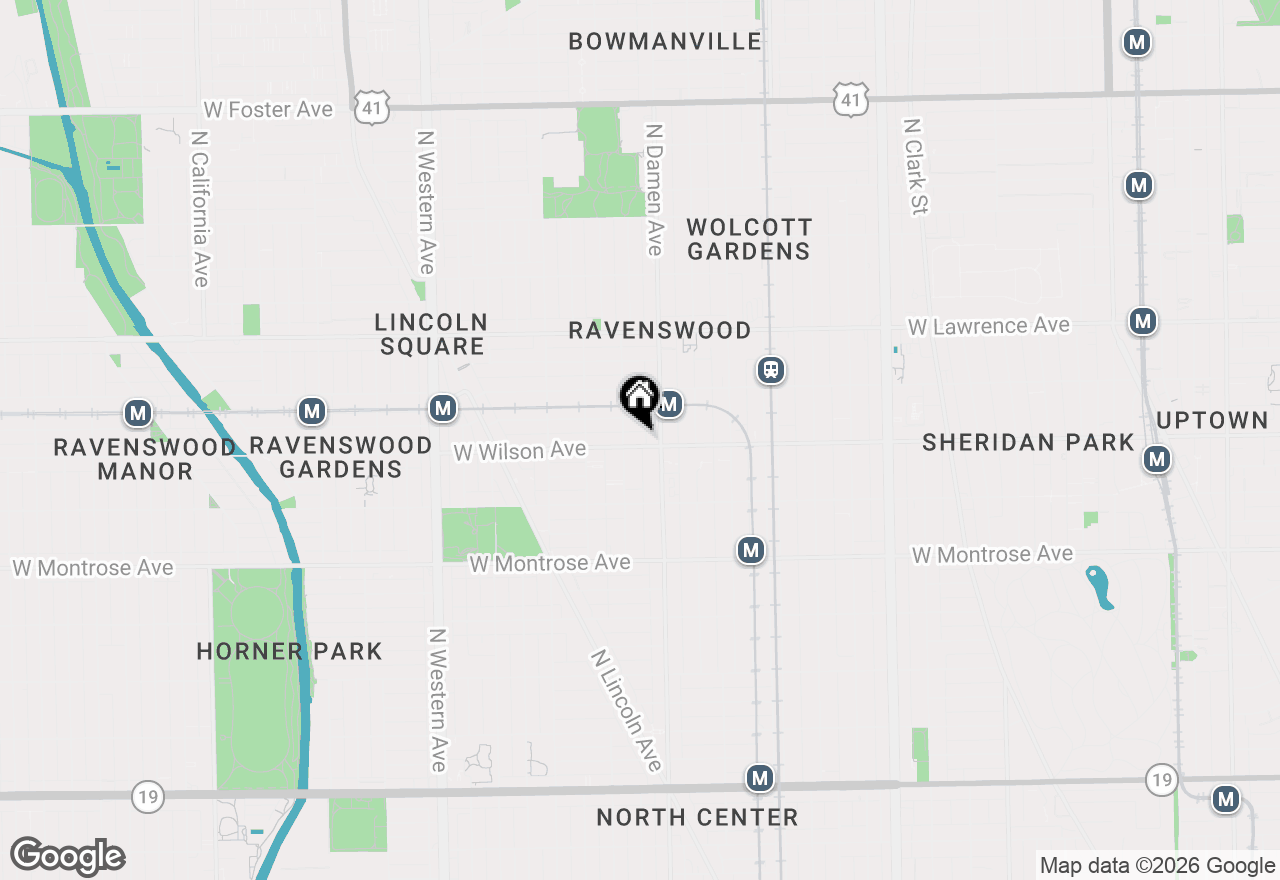 Map of 2018 W Wilson Avenue, Chicago, IL 60625