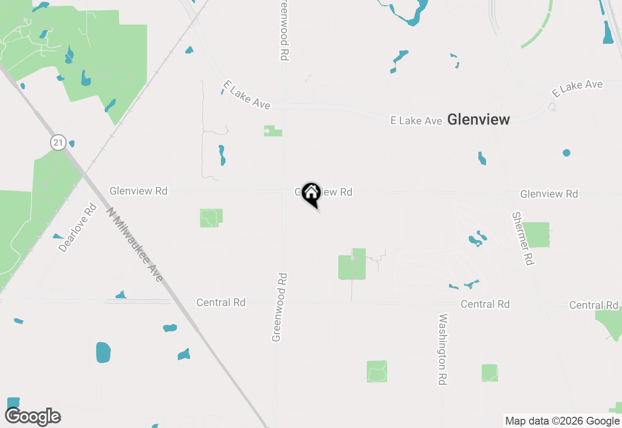 Map of 904 Glendale Road, Glenview, IL 60025