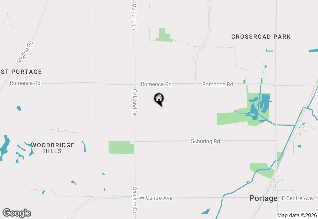 Map of 1723 Carlsbrook Lane, Portage, MI 49024