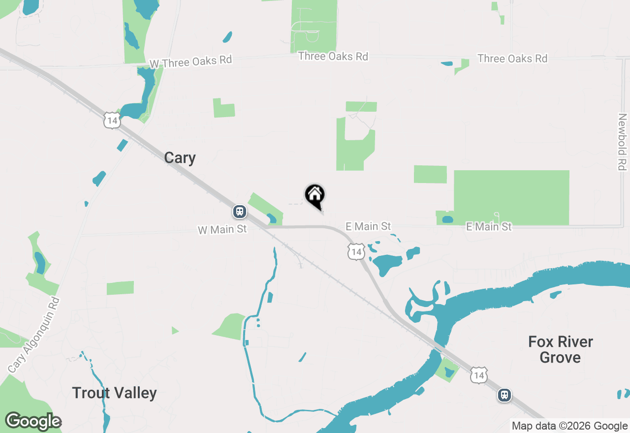 Map of 109 Weaver Drive, Cary, IL 60013