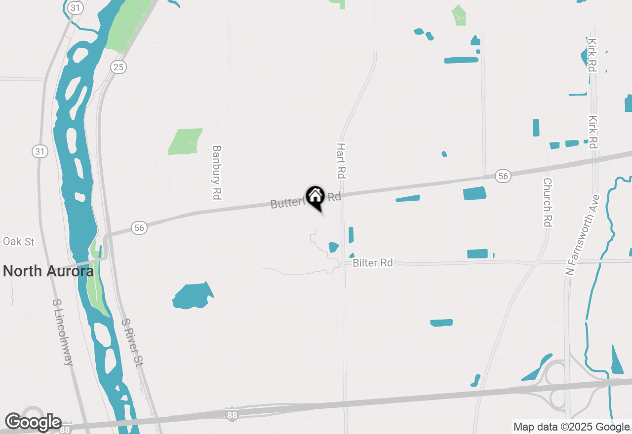 Map of 64 Oak Creek Court #64, North Aurora, IL 60542