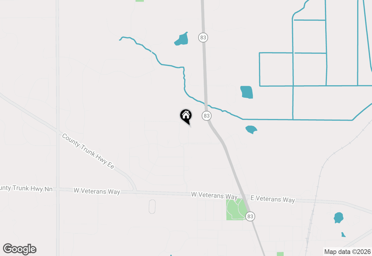 Map of 1571 Sandhill Ln #1902, Mukwonago, WI 53149